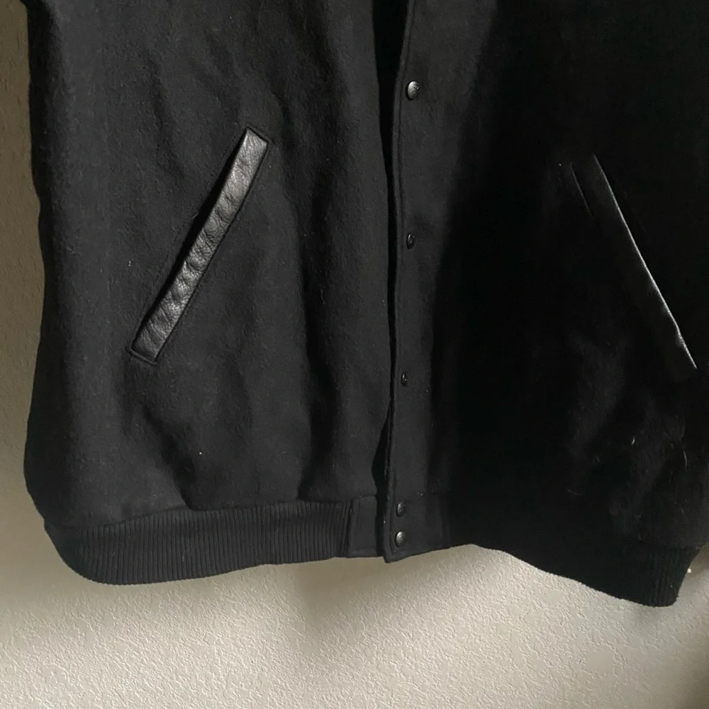 Rare Adidas Tracy McGrady Iconic Vintage Wool Leather Varsity Bomber Jacket 2XT